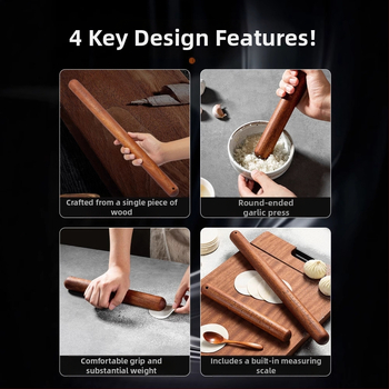 Πλάστης από σανταλόξυλο — Μάρκα: Double Gun; Υλικό: σανταλόξυλο; Στυλ: Μοντέρνο απλό; Σετ: 3 τεμάχια