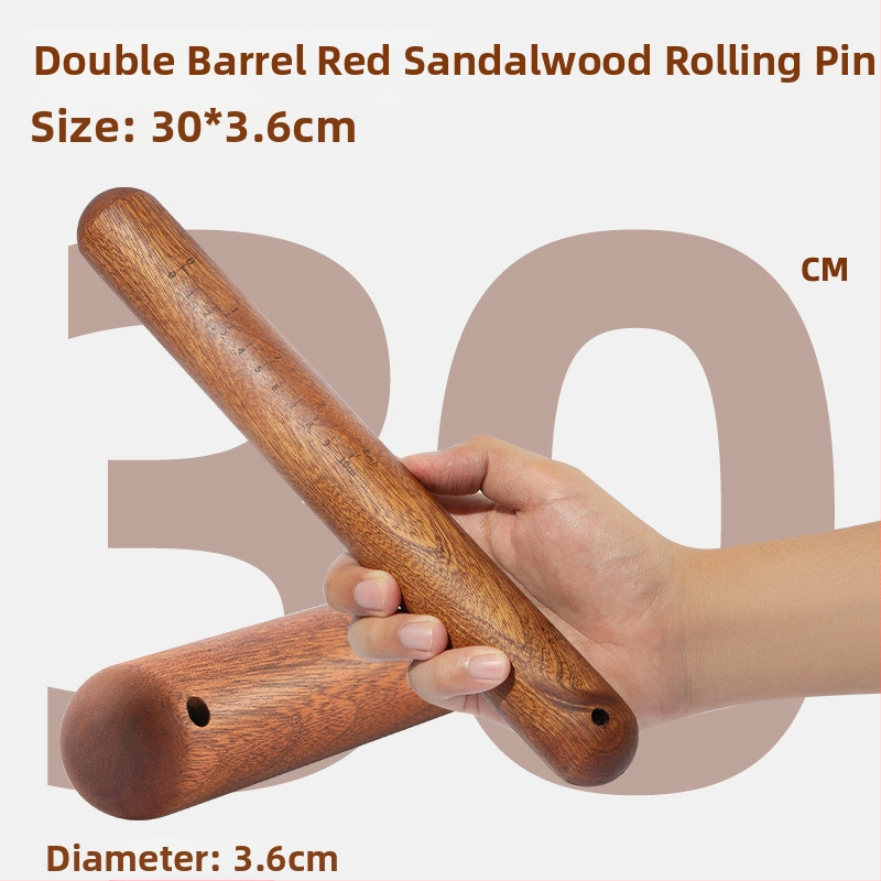 Valjak za tijesto od sandalovog drveta — Marka: Double Gun; Materijal: sandalovo drvo; Stil: Moderna jednostavnost; Set: 3 dijela