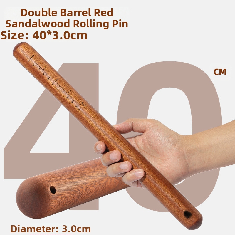 Valjak za tijesto od sandalovog drveta — Marka: Double Gun; Materijal: sandalovo drvo; Stil: Moderna jednostavnost; Set: 3 dijela