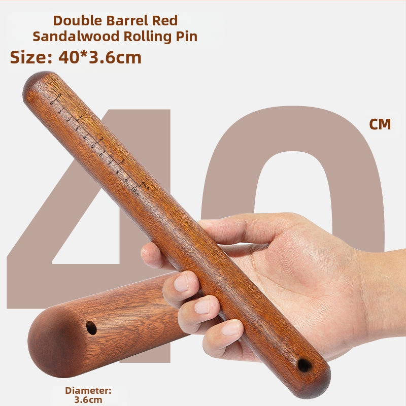 Valjak za tijesto od sandalovog drveta — Marka: Double Gun; Materijal: sandalovo drvo; Stil: Moderna jednostavnost; Set: 3 dijela