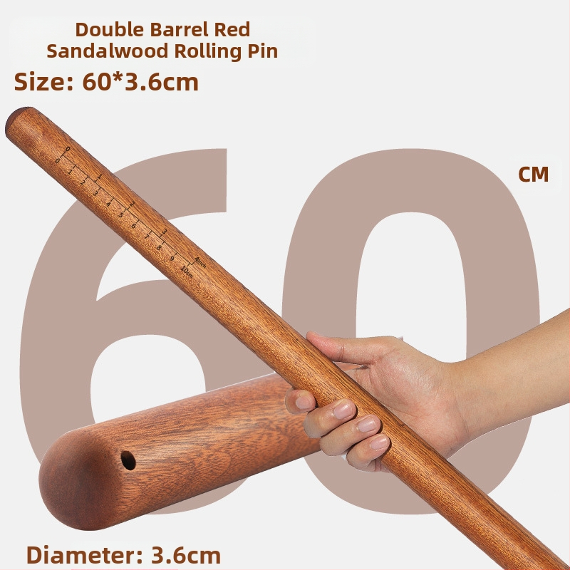 Valjak za tijesto od sandalovog drveta — Marka: Double Gun; Materijal: sandalovo drvo; Stil: Moderna jednostavnost; Set: 3 dijela