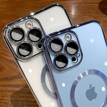 Skaidrus TPU galinis dėklas iPhone 16 Pro Max su MagSafe — belaidis įkrovimas, atsparus kritimui, pritaikomas