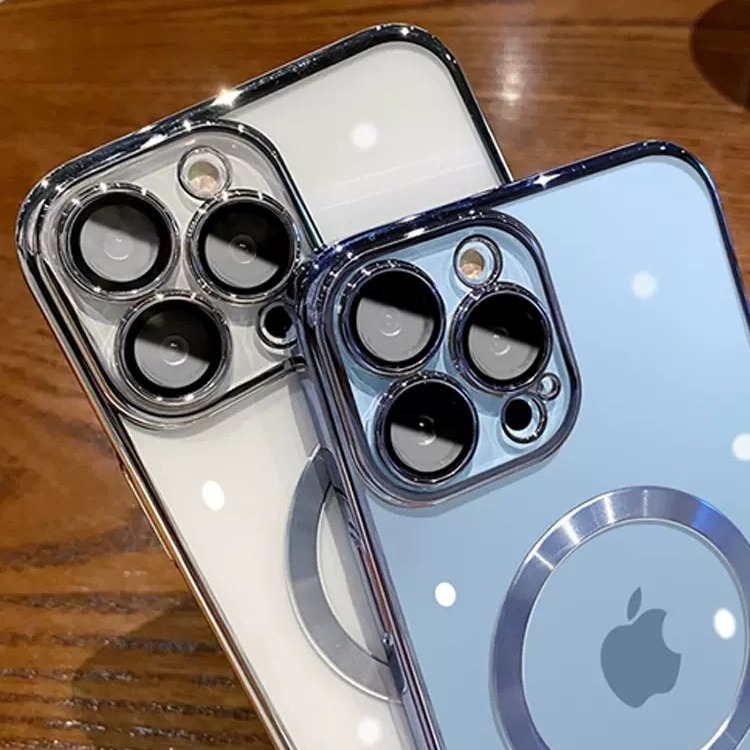 Skaidrus TPU galinis dėklas iPhone 16 Pro Max su MagSafe — belaidis įkrovimas, atsparus kritimui, pritaikomas