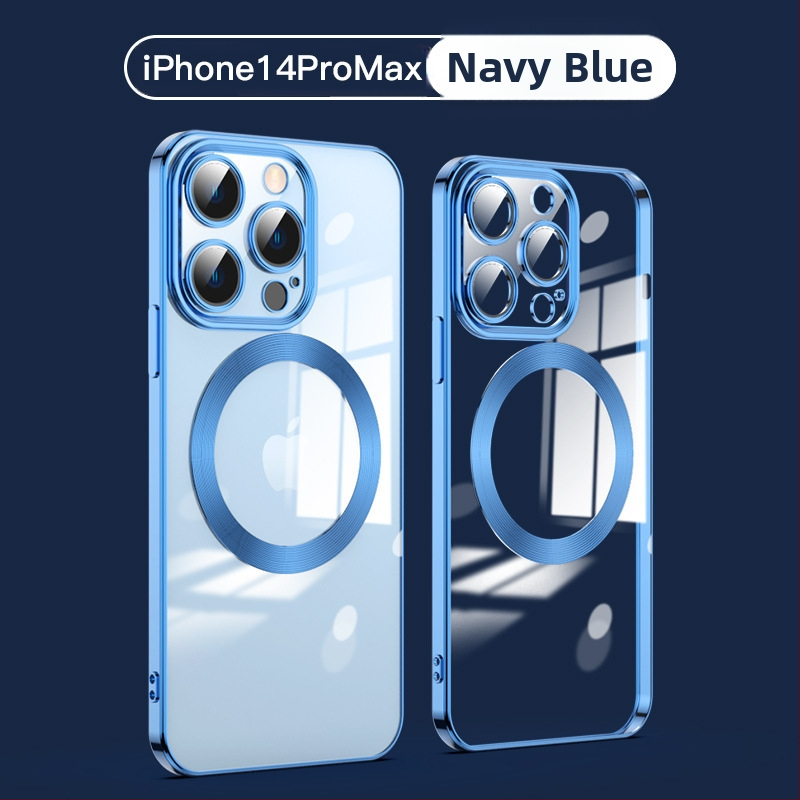 Skaidrus TPU galinis dėklas iPhone 16 Pro Max su MagSafe — belaidis įkrovimas, atsparus kritimui, pritaikomas