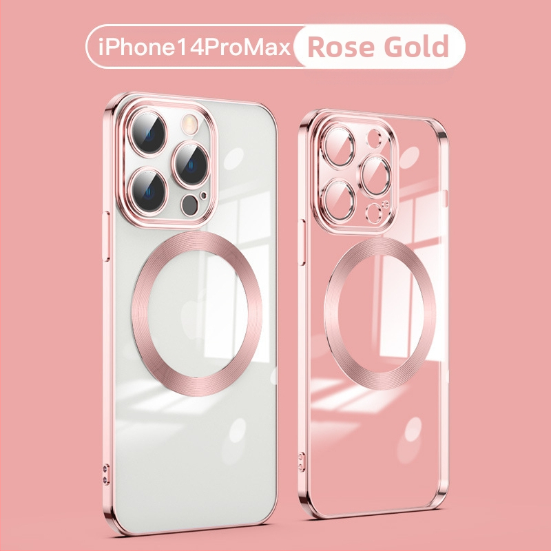 Skaidrus TPU galinis dėklas iPhone 16 Pro Max su MagSafe — belaidis įkrovimas, atsparus kritimui, pritaikomas