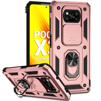 POCO X3 калъф за телефон – Две в едно, Оригинален дизайн; Материал: TPU+PC; Процес: Инжекционно формоване; Функции: Подпора/Стенд, Магнитно привличане, Защита срещу падане; Съвместим с POCO X3