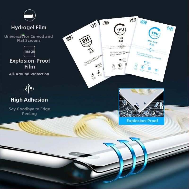 PET ochrana obrazovky telefónu, predný film, HD jas