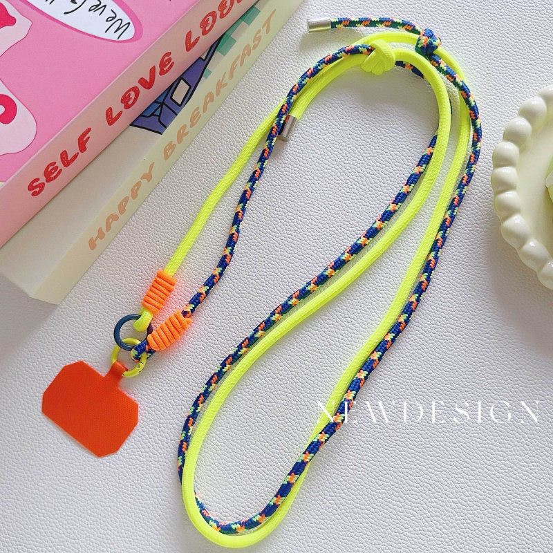 Lanđard za mobitel – crossbody remen, najlon, poliester konac, metalna kopča, unisex