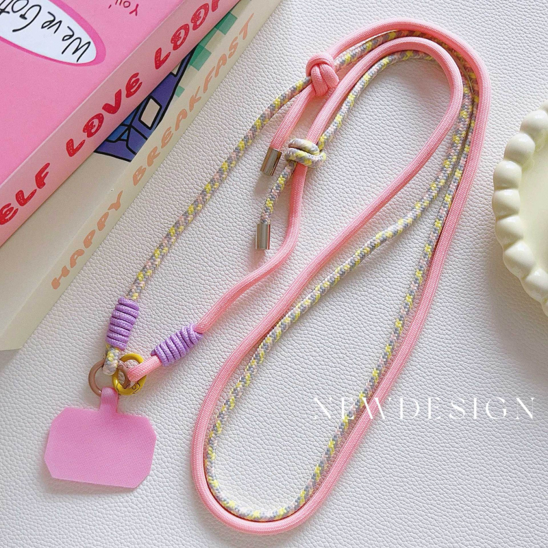 Lanđard za mobitel – crossbody remen, najlon, poliester konac, metalna kopča, unisex