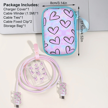 Σετ προστατευτικών για iPhone 14 καλώδιο δεδομένων και θήκη προστασίας Apple 20W, TPU + EVA, μοντέλο YJX-017, 6-τεμάχιο σετ wrap-all, περιλαμβάνει θήκη αποθήκευσης, κεφαλή 20W, κάλυμμα καλωδίου, καλώδιο περιτύλιξης 1,5 m, λουράκι αποθήκευσης