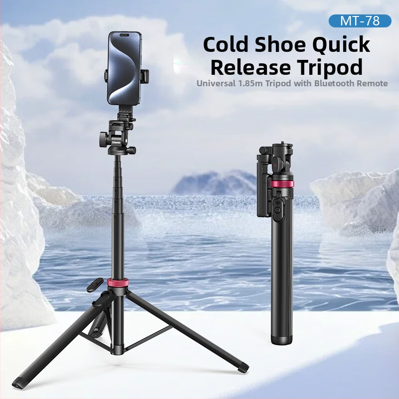 MT Series statīvs mobilajam tālrunim un kamerai, universāla saderība