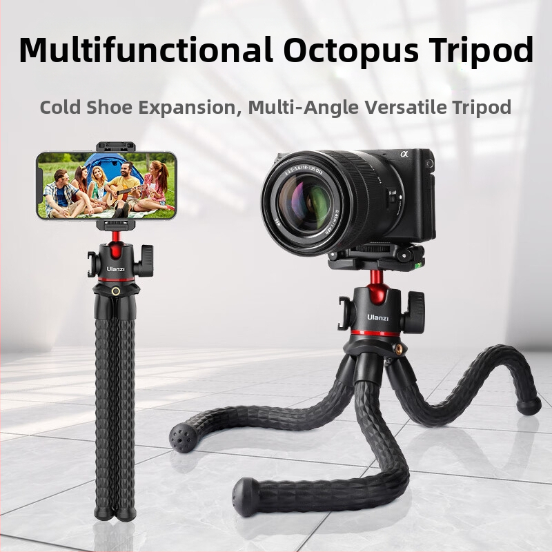 MT Series statīvs mobilajam tālrunim un kamerai, universāla saderība