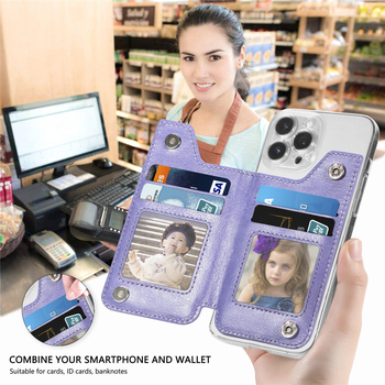 Πολυλειτουργική θήκη καρτών από PU δέρμα με μαγνητική βάση αυτοκινήτου, θήκη για κέρματα και επεκτάσιμες θήκες καρτών