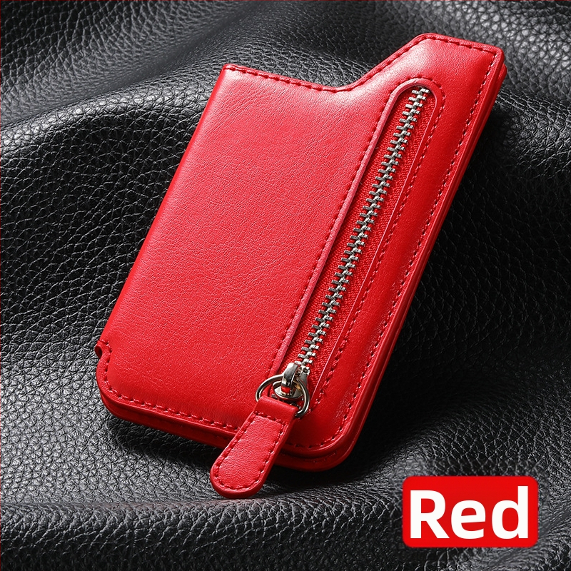 Mitmefunktsiooniline PU naha kaardikaas magnetilise autohoidjaga ja müntide taskuga