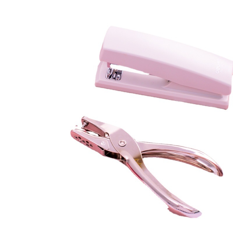 Rankinis stapleris gėlių įpakavimui, metalinis korpusas, sidabro spalvos apdaila, įtraukti No. 24 spaustukai ir universaliniai spaustukai, tolerancija 1–2 cm