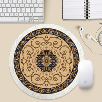 Κυκλική υφασμάτινη επιφάνεια για ποντίκι – αντιολισθητική, εκτύπωση, εθνικό στυλ