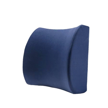 Лумбална опора възглавница - пълнеж паметна пяна, калъф полиестер, дишаща мрежеста повърхност, за офис и кола, прост модерен стил