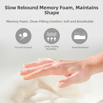 У-образена възглавничка за офис стол с мрежеста повърхност и пълнеж memory foam, дишаща