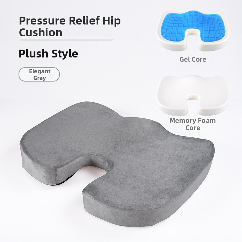 У-образена възглавничка за офис стол с мрежеста повърхност и пълнеж memory foam, дишаща