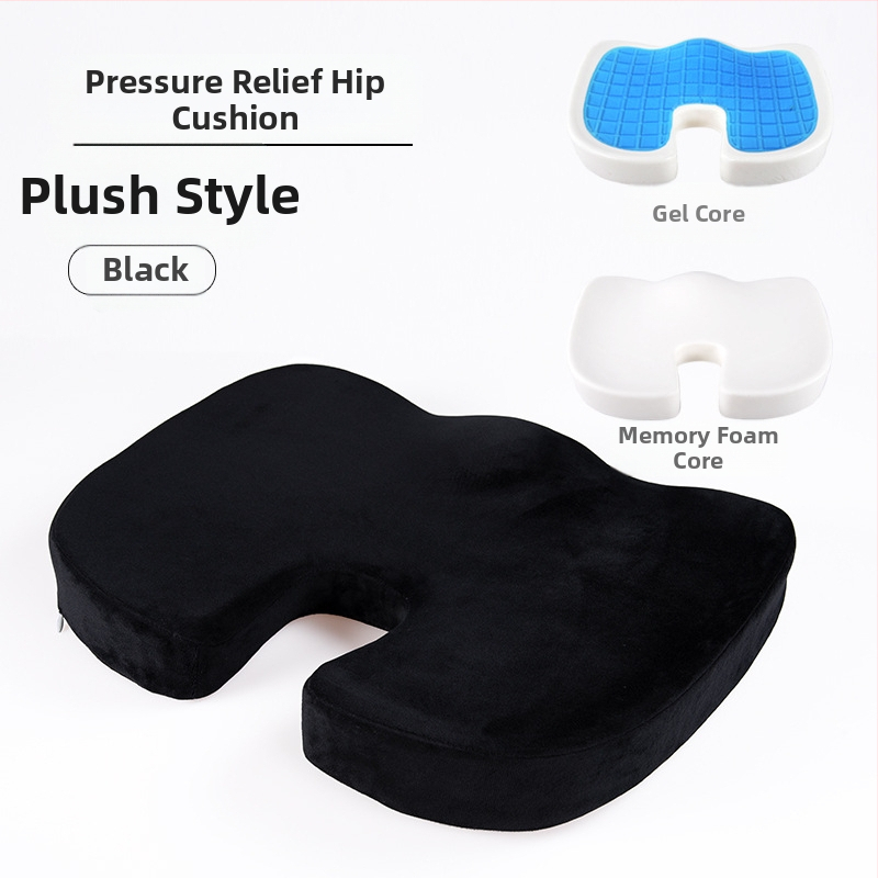 У-образена възглавничка за офис стол с мрежеста повърхност и пълнеж memory foam, дишаща