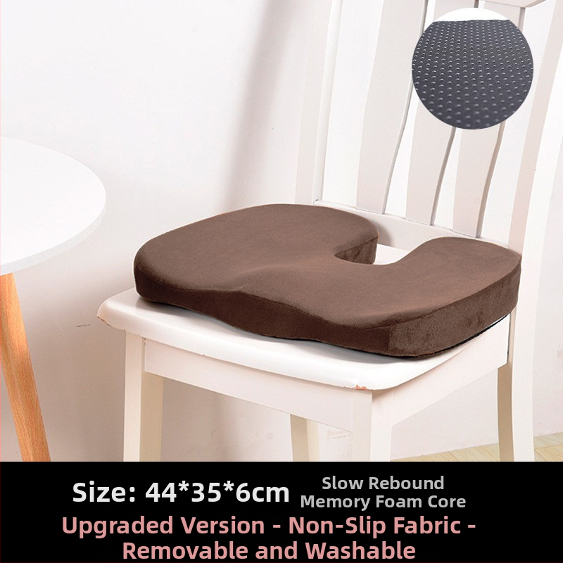 У-образена възглавничка за офис стол с мрежеста повърхност и пълнеж memory foam, дишаща