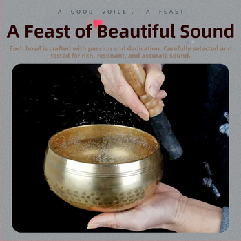 Χάλκινο μπολ ήχου διαλογισμού για γιόγκα και ίαση με ήχους - Κλασικός σχεδιασμός, οικιακή διακόσμηση