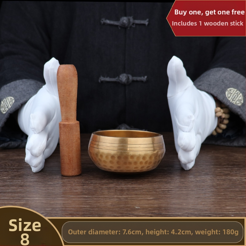 Bakrena meditacijska zdjela za jogu i iscjeljenje zvukom - klasični stil, kućni dekor