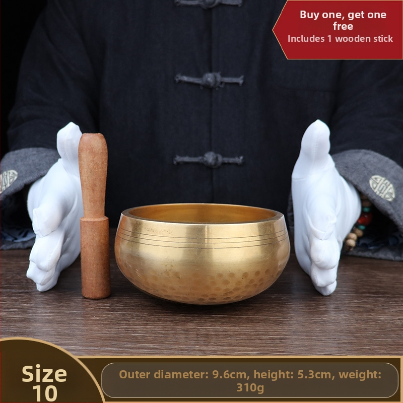 Bakrena meditacijska zdjela za jogu i iscjeljenje zvukom - klasični stil, kućni dekor