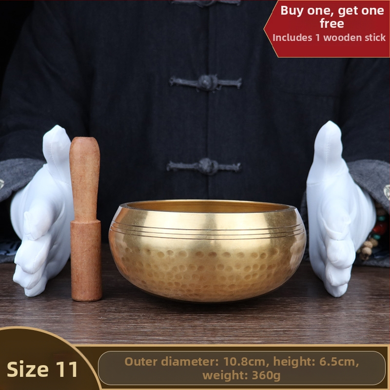 Bakrena meditacijska zdjela za jogu i iscjeljenje zvukom - klasični stil, kućni dekor