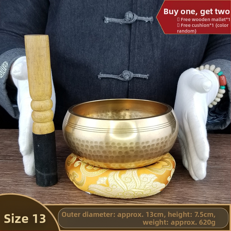 Bakrena meditacijska zdjela za jogu i iscjeljenje zvukom - klasični stil, kućni dekor