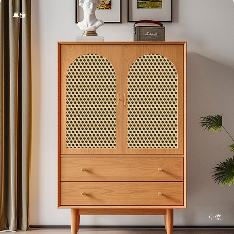 Стикер за врата на ратан шкаф, 3D ретро стил, самозалепващ филм за стъклена витрина, 1 бр. (Самозалепващ, 3D ретро стил, за стъклена витрина, 1 бр.)