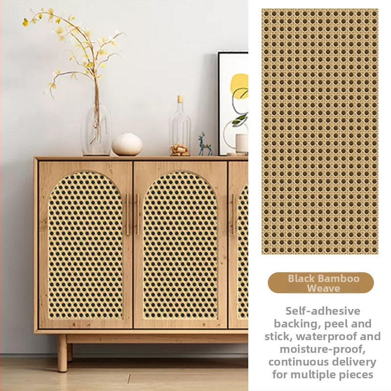 Rātas skapja durvju uzlīme, 3D vecmodīgs izskats, pašlīmējošs plēve stikla vitrīnai, 1 gab. (Pašlīmējošs, 3D vecmodīgs izskats, stikla vitrīnai, 1 gab.)