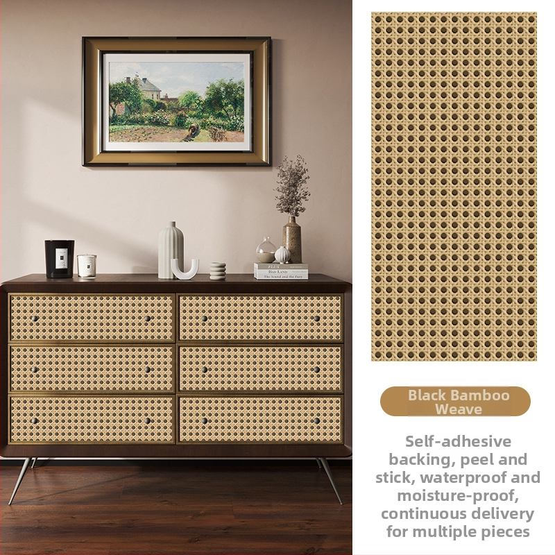 Rātas skapja durvju uzlīme, 3D vecmodīgs izskats, pašlīmējošs plēve stikla vitrīnai, 1 gab. (Pašlīmējošs, 3D vecmodīgs izskats, stikla vitrīnai, 1 gab.)