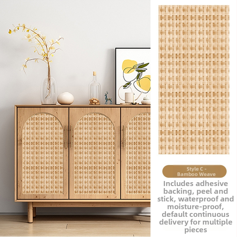 Rātas skapja durvju uzlīme, 3D vecmodīgs izskats, pašlīmējošs plēve stikla vitrīnai, 1 gab. (Pašlīmējošs, 3D vecmodīgs izskats, stikla vitrīnai, 1 gab.)