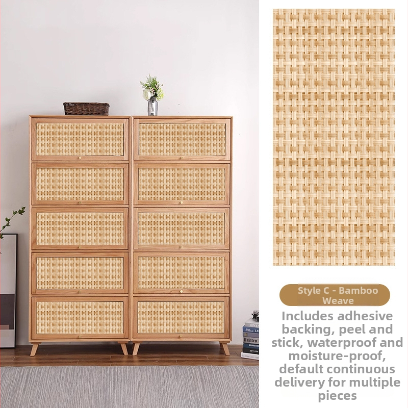 Rātas skapja durvju uzlīme, 3D vecmodīgs izskats, pašlīmējošs plēve stikla vitrīnai, 1 gab. (Pašlīmējošs, 3D vecmodīgs izskats, stikla vitrīnai, 1 gab.)