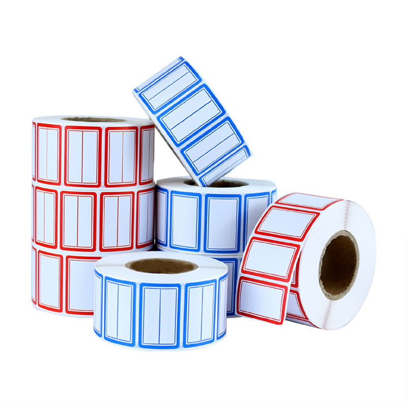 Etichete autoadezive scrise de mână pe rolă, hârtie pentru scris, personalizabile, 10 etichete pe pagină