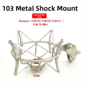 XZM ZX-108 Μεταλλικό στήριγμα κραδασμών για πυκνωτικούς μικροφώνους με εξωτερική βίδα