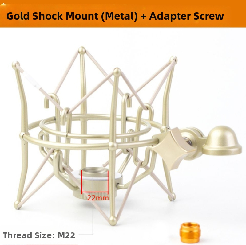 XZM ZX-108 Kovový držiak šoku pre kondenzátorové mikrofóny s vonkajším závitom