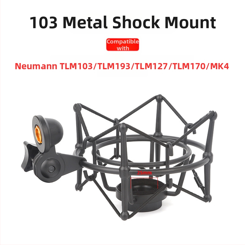 XZM ZX-108 Kovový držiak šoku pre kondenzátorové mikrofóny s vonkajším závitom