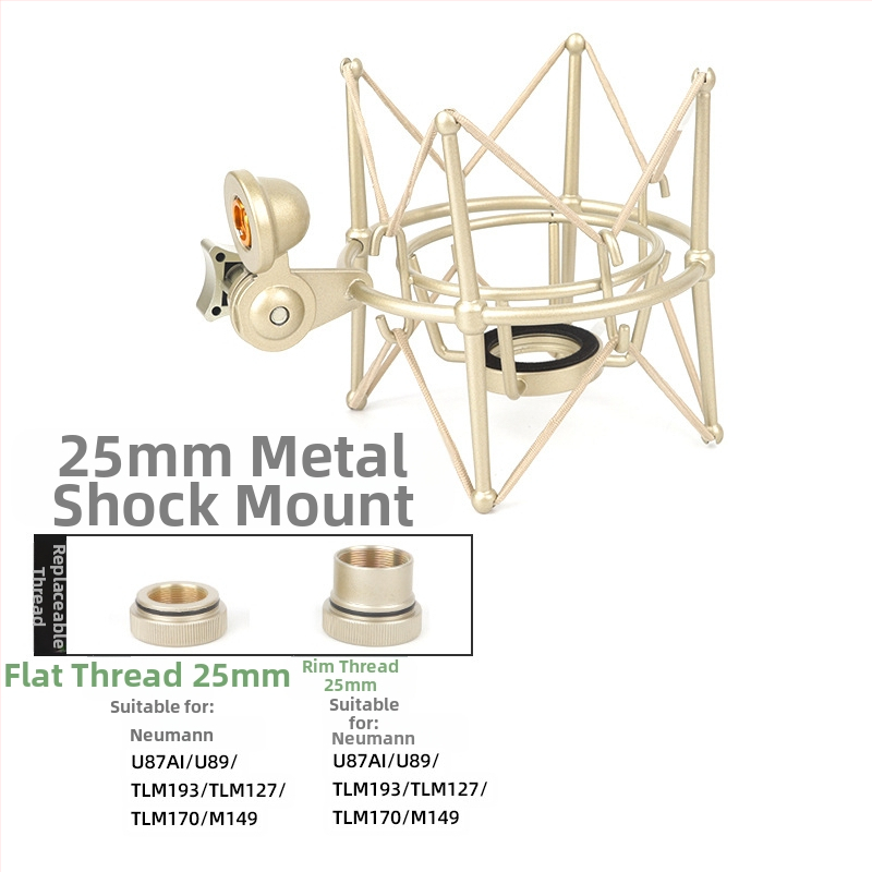 XZM ZX-108 Kovový držiak šoku pre kondenzátorové mikrofóny s vonkajším závitom