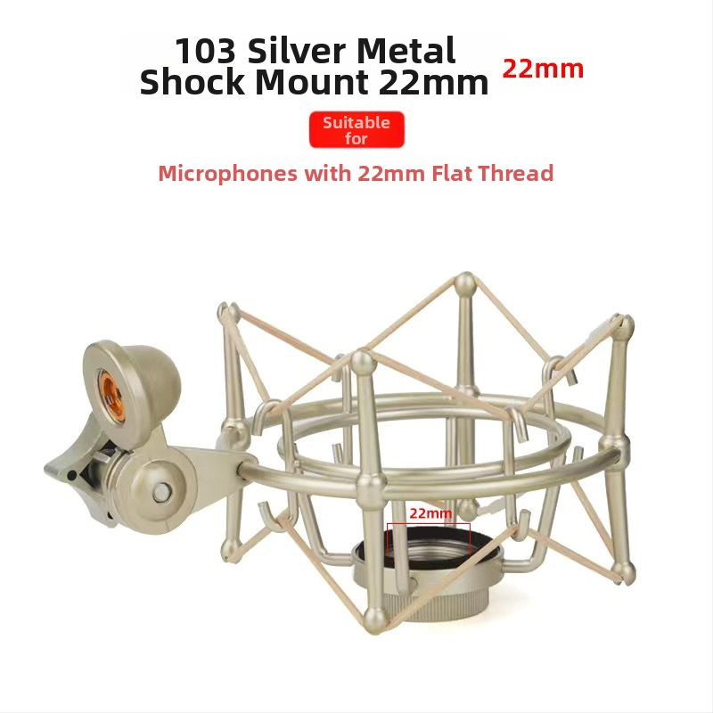 XZM ZX-108 Kovový držiak šoku pre kondenzátorové mikrofóny s vonkajším závitom