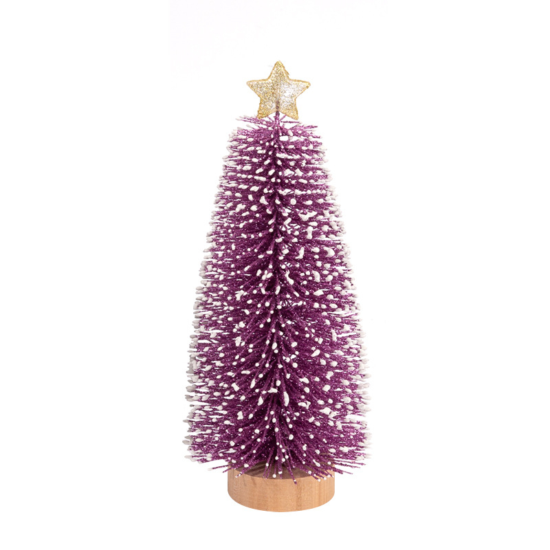 Ousheng galda Ziemassvētku koks ar priedes adatiņām dekorēšanai uz galda