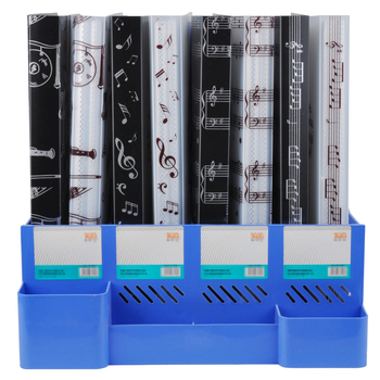 Dosar pentru partituri muzicale, material PVC, model MG-43, ambalaj OPP, potrivit pentru instrumente muzicale, brand DEDO