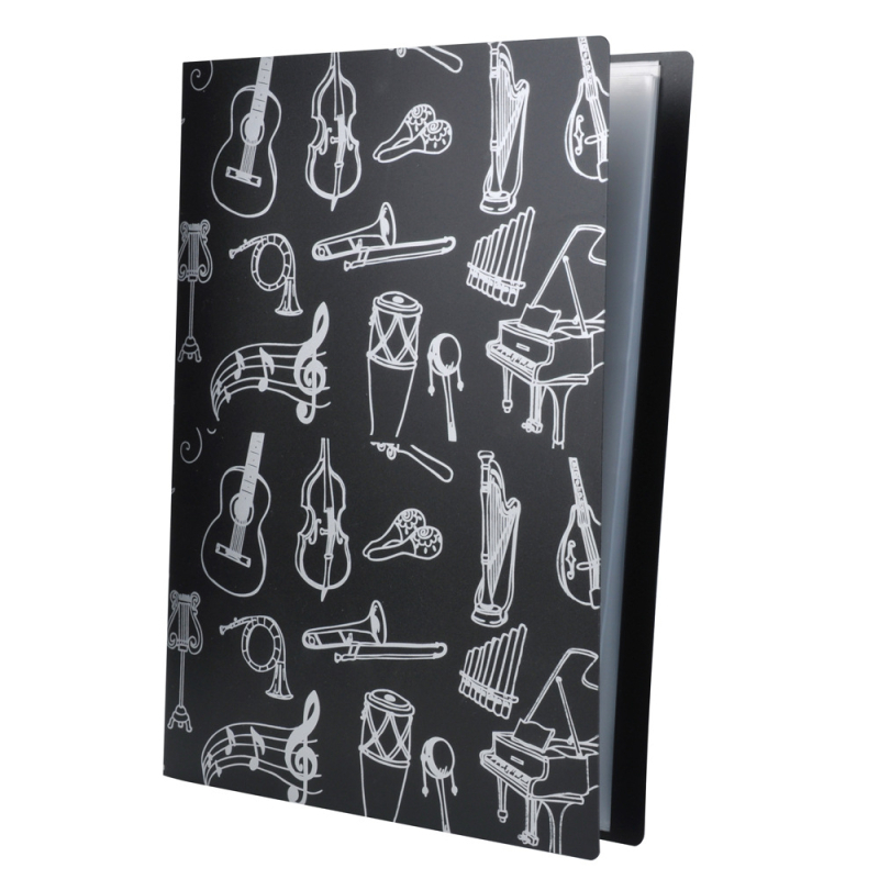 Dosar pentru partituri muzicale, material PVC, model MG-43, ambalaj OPP, potrivit pentru instrumente muzicale, brand DEDO