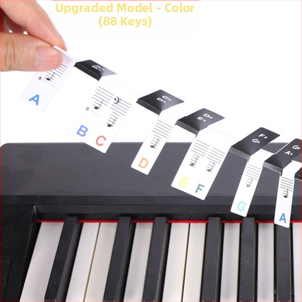 Abțibilduri pentru pian - Model QT-0918, Material PVC, Ambalaj: cutie metalică rotundă, Brand Chuanmei