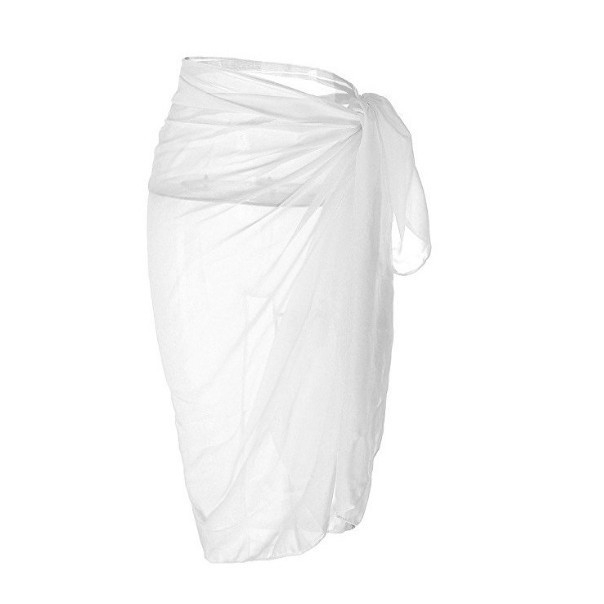 Set din chiffon pentru protecție solară la plajă – două piese: fustă și bluză, purtare în mai multe moduri, 100% poliester, 130 g/m²