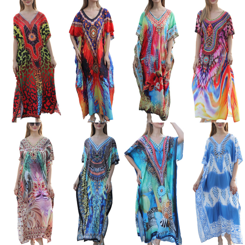 Női strandblúz virágos mintával, gyorsan száradó poliészterből, 180 g/m², bélés poliészterrel, alkalmas úszásra és sétálásra