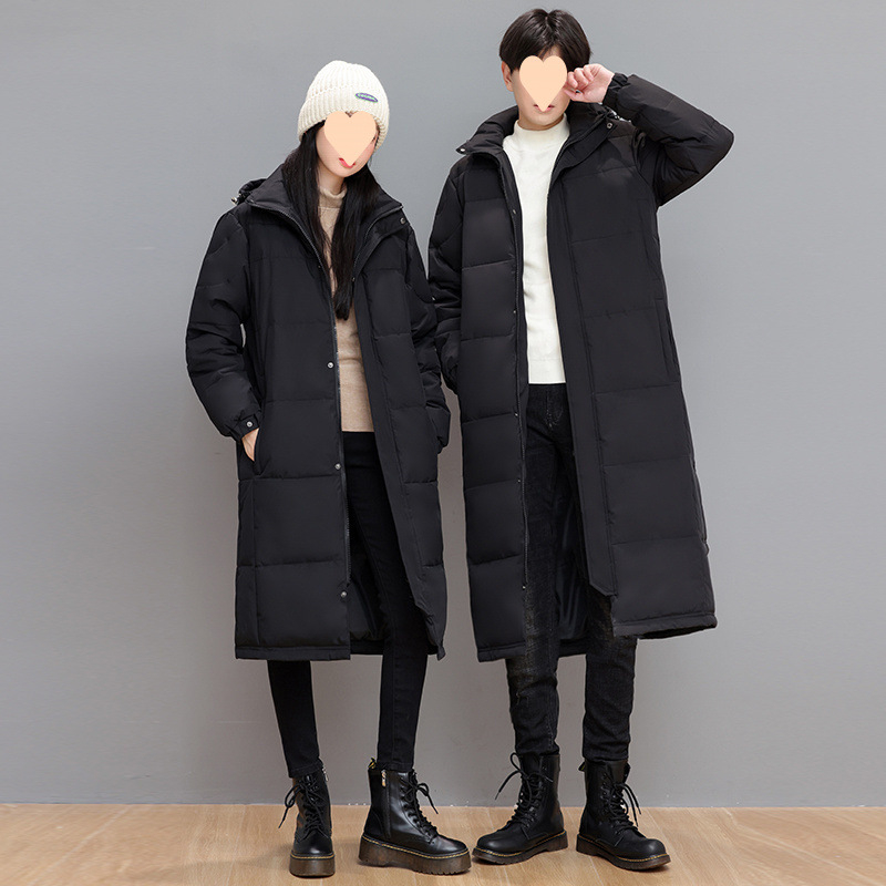 Удължено мъжко пухено яке с гъши пух, пухкавост 900, съдържание на кашмир 30–35%, полиестерна материя, подходящо за умерено студено (-5°C до 0°C)