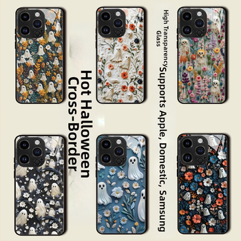 Калъф за iPhone 11–14 Pro/Max с Хелоуин череп – твърд корпус, удароустойчив, антиотпечатък, разсейване на топлината, персонализиране