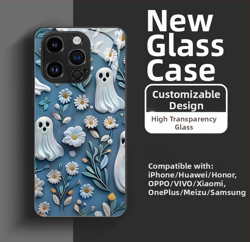 Halloween lebka tvrdý kryt na iPhone 11–14 Pro/Max – odolný proti nárazom, proti otlačkom prstov, odvádza teplo, prispôsobiteľný